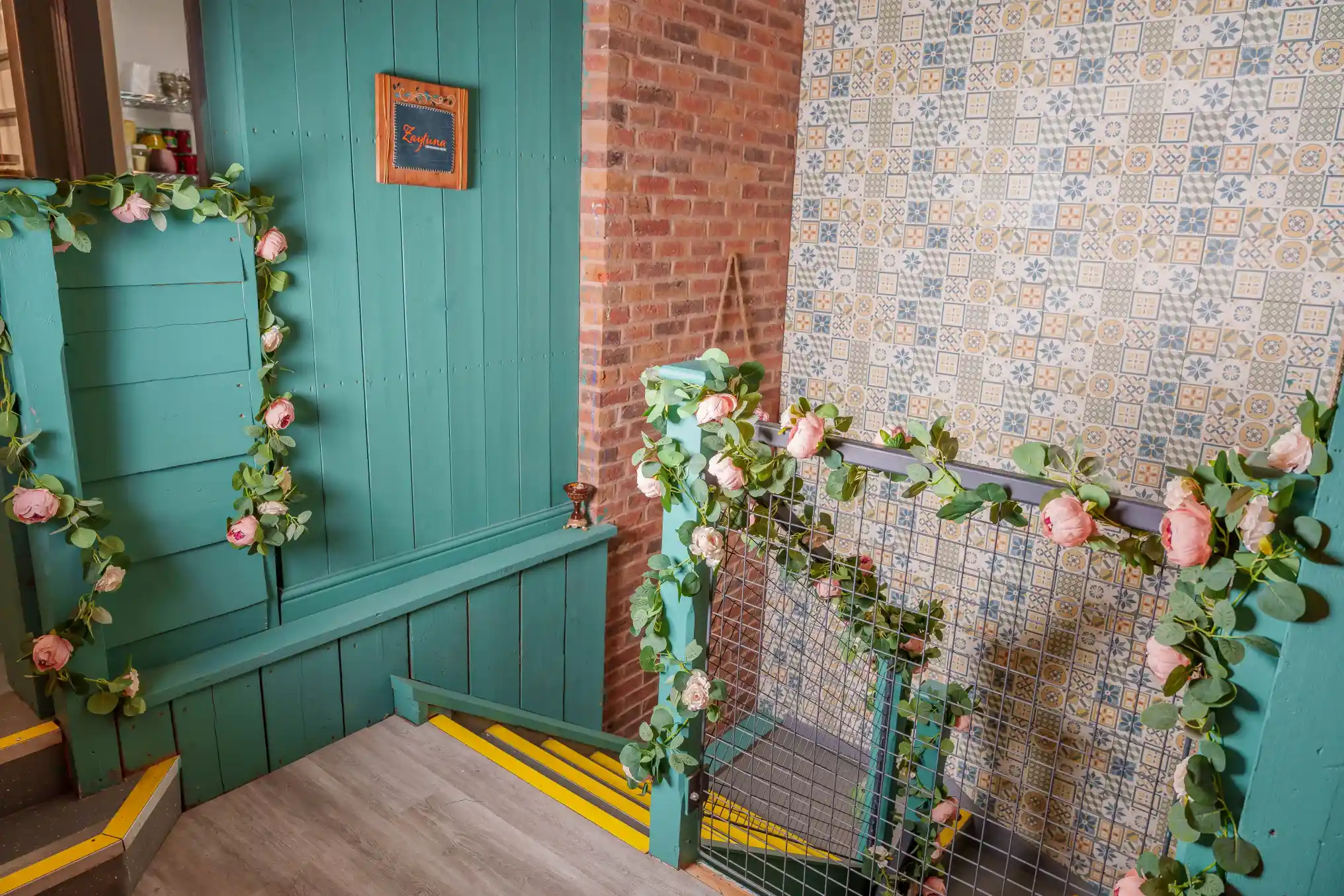 Restaurant's interior upstairs